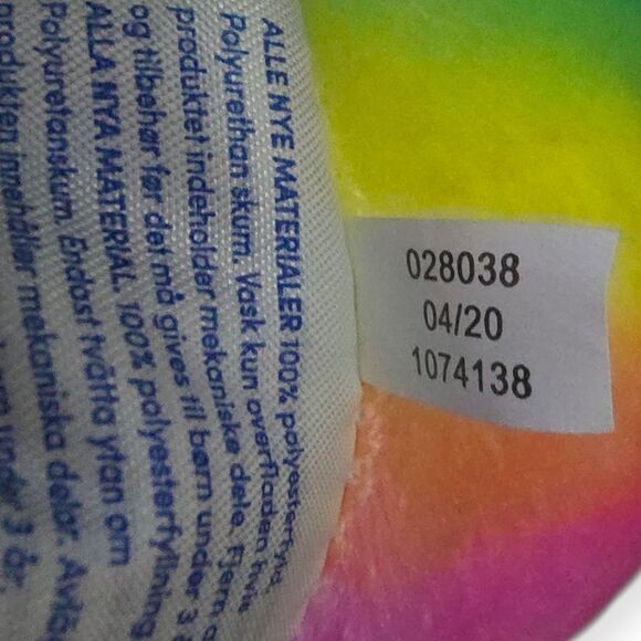 Build A Bear Rainbow Friends PANDA 16" - 2020 Plush Stuffed Animal Tie Dye - Picture 7 of 7